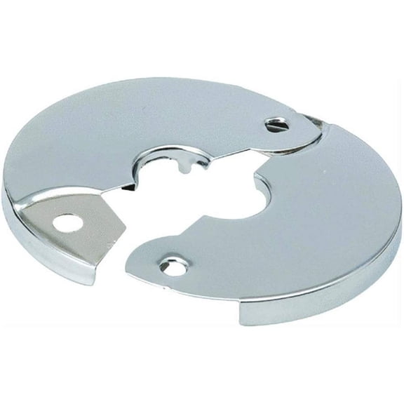 Mueller B & K Split Floor and Ceiling Plate - Chrome Finish - 3/4 In. Silver