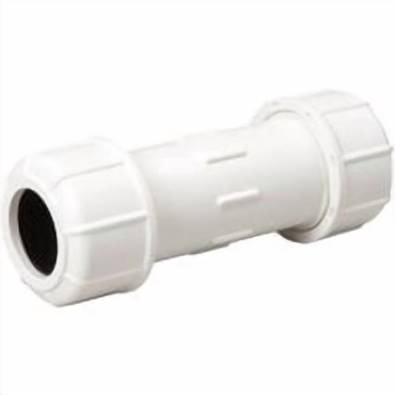 Mueller/ B&K B & K Plastic Compression PVC Coupling - Pack of 2 Everyday Supply Pack