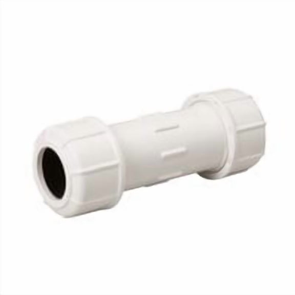 Mueller/ B&K B & K Plastic Compression PVC Coupling - Pack of 2 Everyday Supply Pack