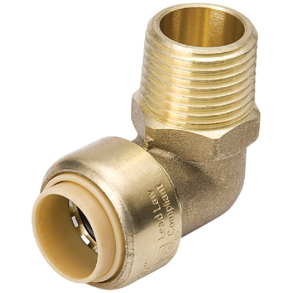 Mueller/ B&K ProLine Brass Push Fit x MPT Elbow - Pack of 6