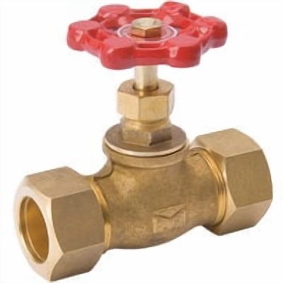 Mueller/ B&K ProLine Compression Straight Stop Valve - Pack of 2 Pro Bulk Pack