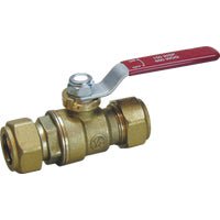 Mueller/ B&K ProLine Forged Brass Ball Valve Compression End, Case of 6