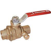 Mueller/ B&K ProLine Low Lead Full Port Ball Valves With Waste Solder End - Pack of 10 Contractor Value Pack