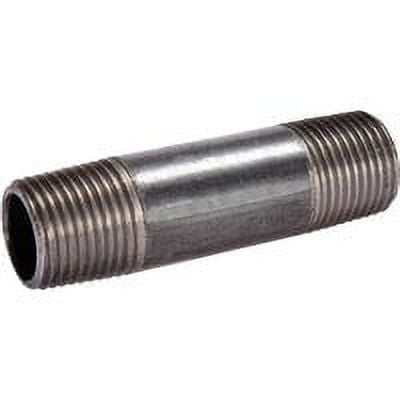 Mueller/ B&K Southland Anvil Black Iron Nipple, 1/8 In. Male x Male, Schedule 40, Pack of 10
