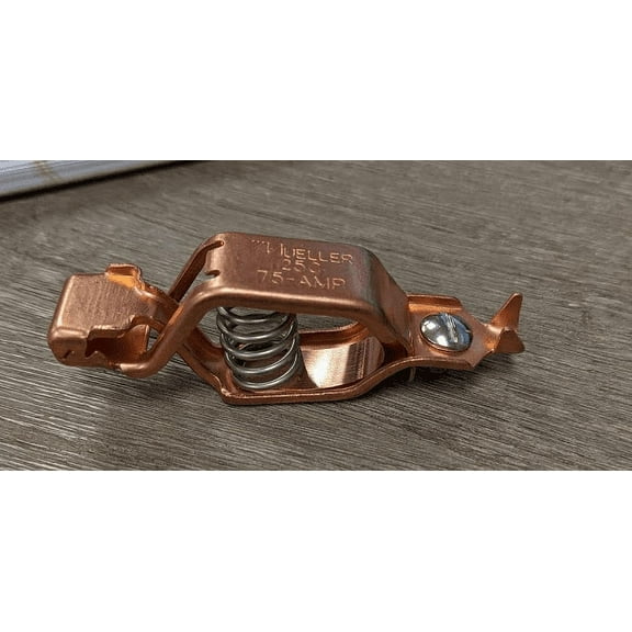 Mueller BU-25C Clip, Solid Copper, 75 Amps (10 pieces)