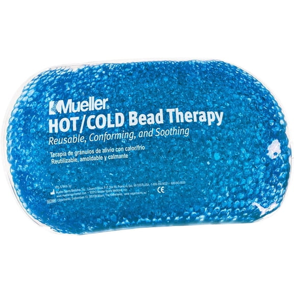 Mueller Beaded Reusable Hot/Cold Pack, Blue