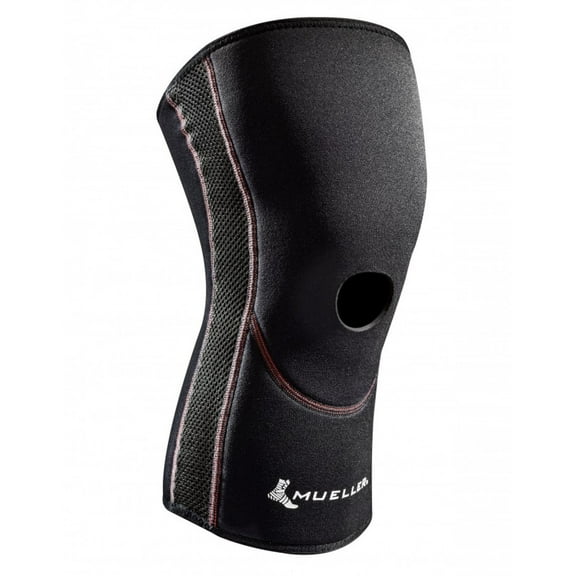 Mueller Comfort Open Patella Knee Sleeve - Black