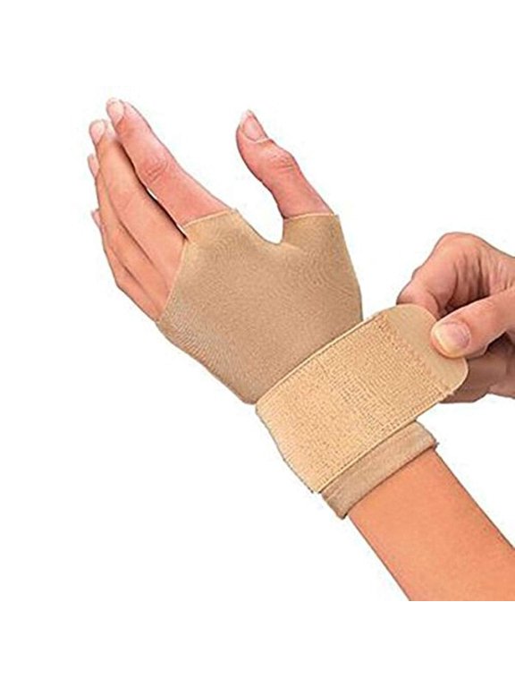 Mueller B&S Braces & Supports: Compression Gloves / pair / large (Beige)