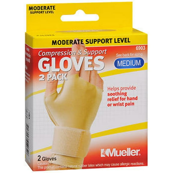 Mueller Compression & Support Gloves Medium 6903
