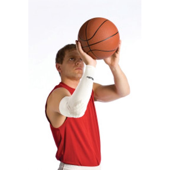 Mueller Diamond Padded Performance Sleeve-Large-White