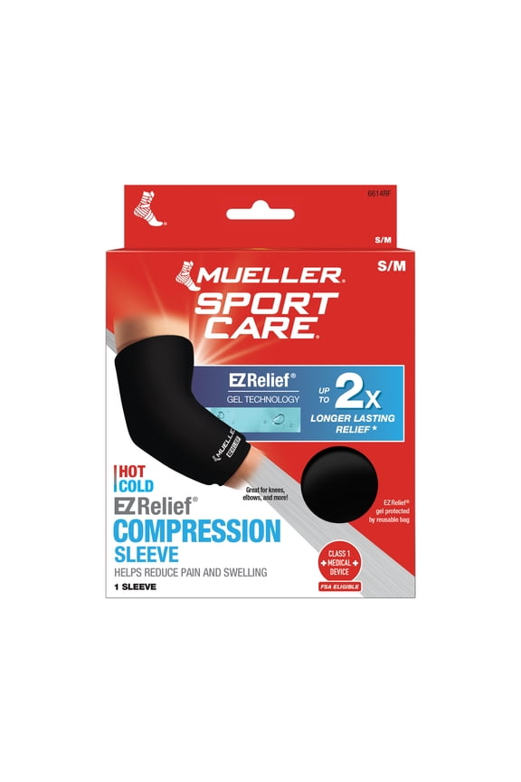 EZ Relief Compression Sleeve, Slip On, Unisex, Small