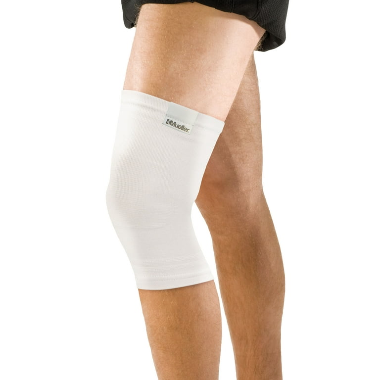 Mueller Elastic Knee Support, White, Extra Large