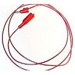 Mueller Electric 080021 BU-2030-A-36-2 36" Red Test Lead Alligator to Stackable Banana Plug - 080021