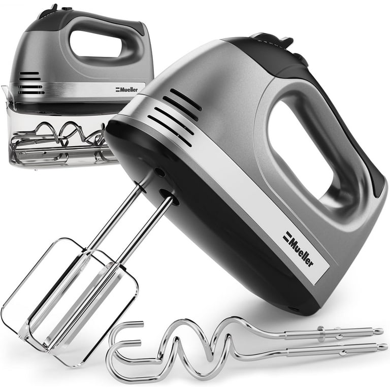 Mueller Electric Hand Mixer, 5 Speed with Snap-On Case, 250 W