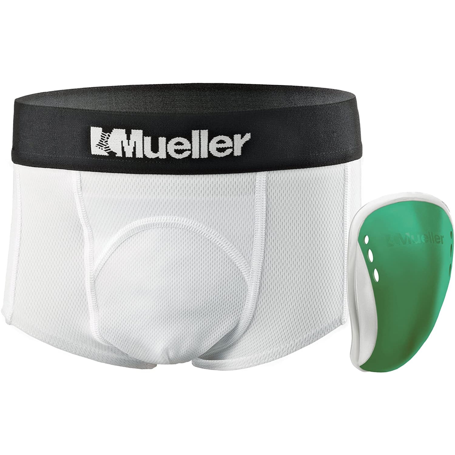 Mueller Flex Shield Cup with Support Briefs: Peewee Large