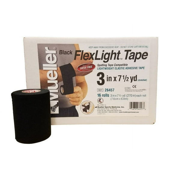 Mueller FlexLight Spatting Tape 3 inch x 7.5 yd Case