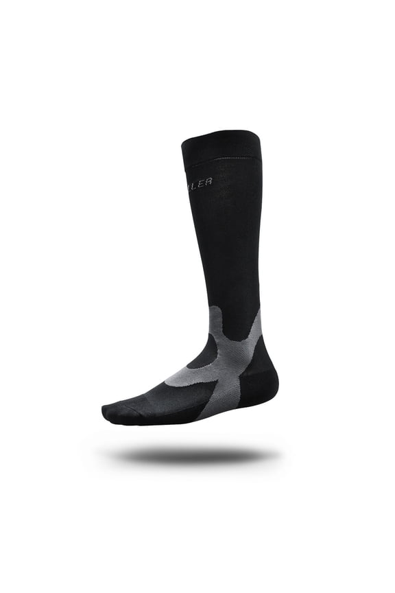 Mueller Graduated Compression Recovery Socks - Black - Medium