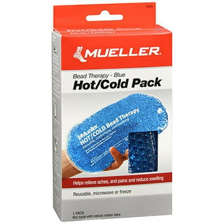 Mueller Beaded Reusable Hot/Cold Pack, Blue, Single
