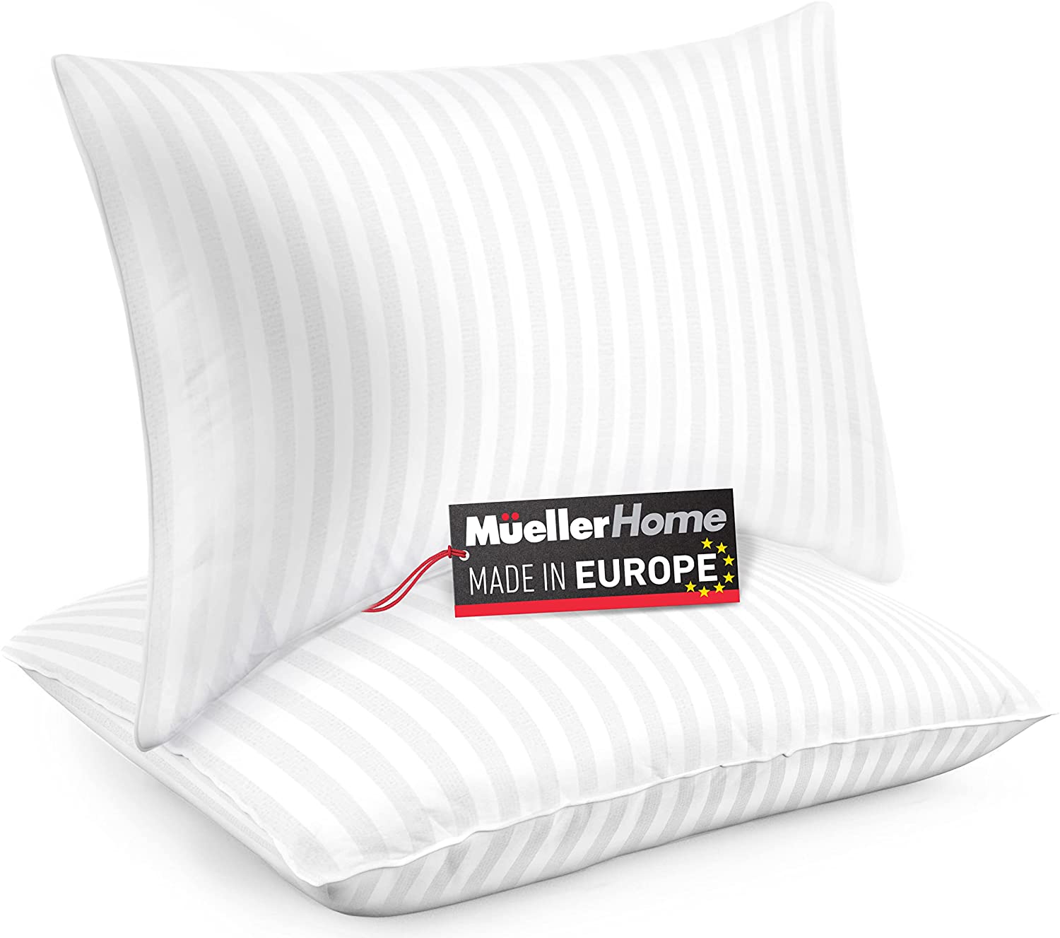 Mueller Hotel Collection Pillows for Side Sleepers, European Made