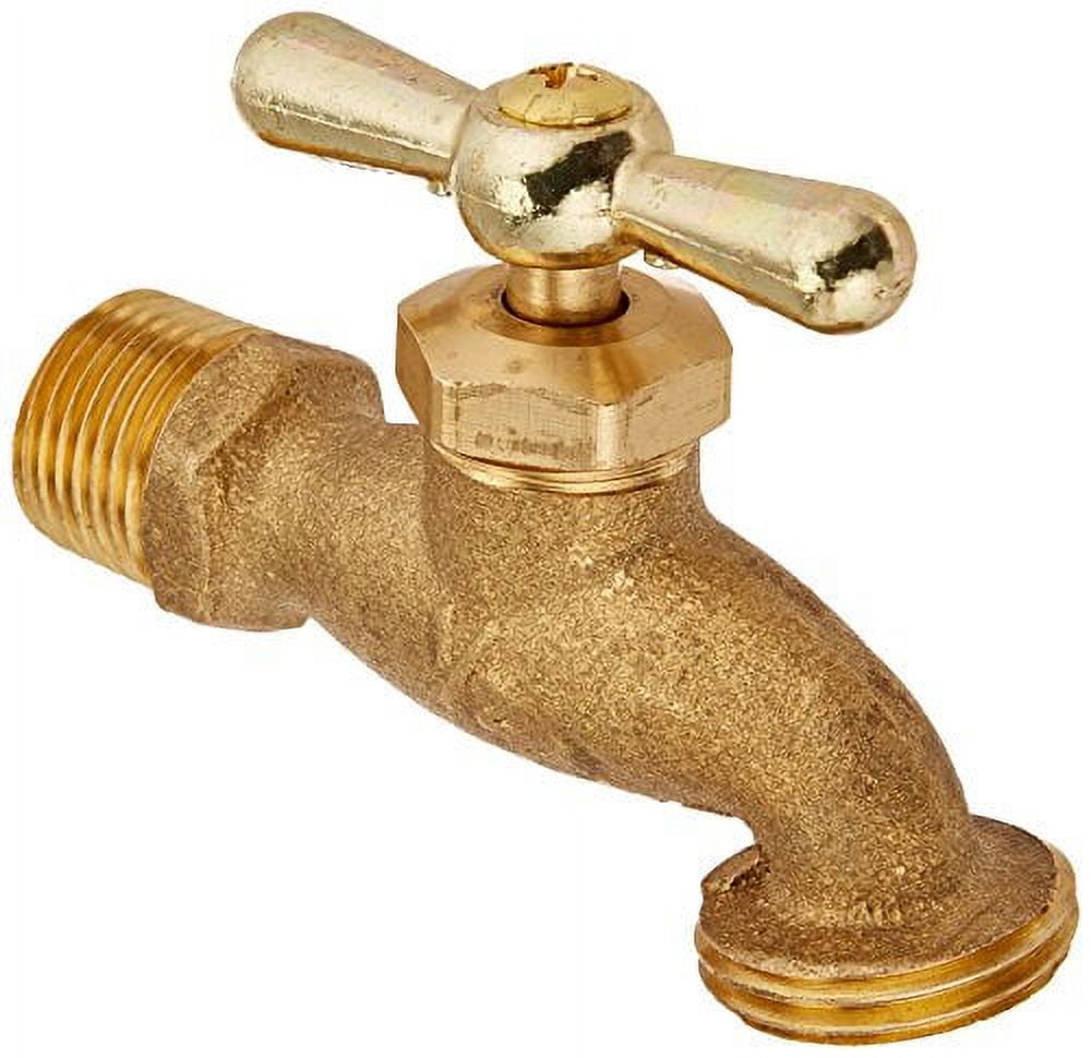 Brass Multiturn Lawn Sillcock with T-Handle