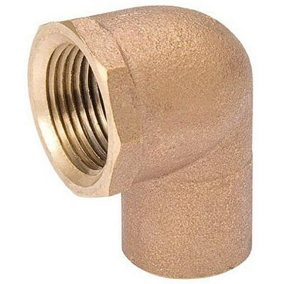 Mueller Industries A 61507NL .5 in. Female Pipe Thread Copper 90 Degree Elbow