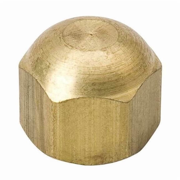 Mueller Industries Access Valve Cap, Brass, 9/16 in L A 04544