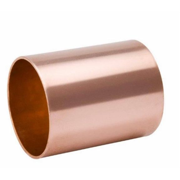 Mueller Industries W610150 2 in. Wrot Copper Coupling With Stop