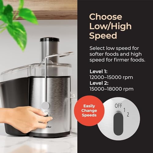 Mueller Juicer Ultra Power, Easy Clean Extractor Press Centrifugal