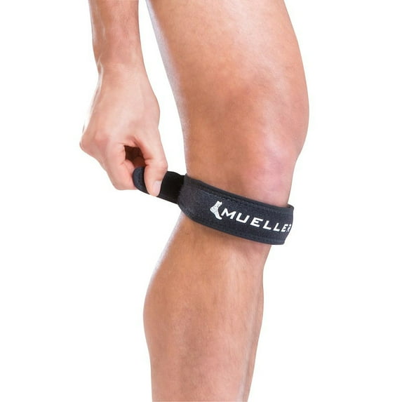 MLR Jumper's Knee Strap, Black, One Size Fits Most | Single Strap Knee Brace