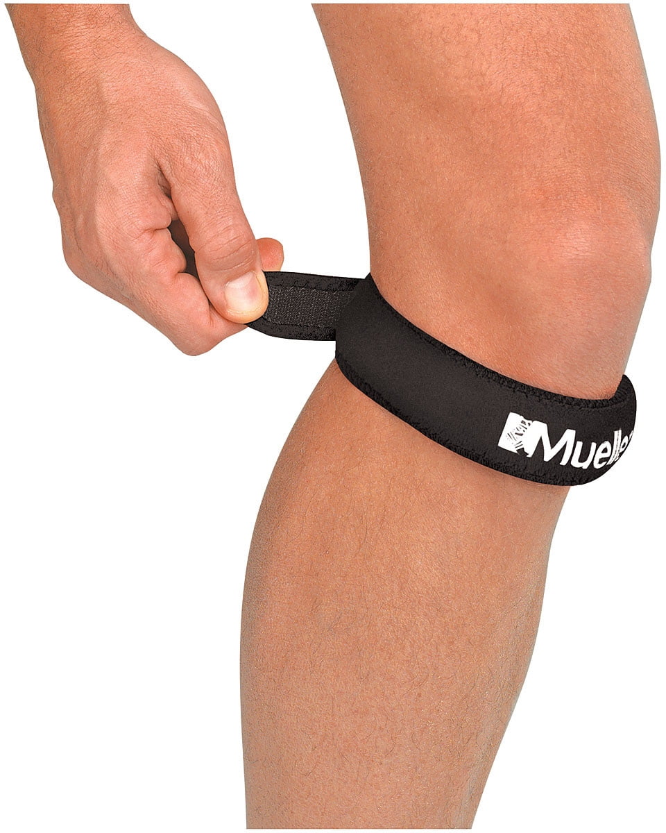 Mueller Jumpers Knee Strap - Black Support Brace for Knee Pain Relief