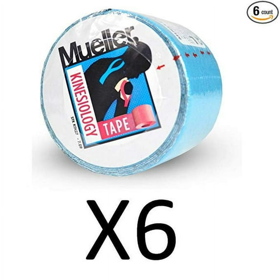 Mueller Kinesiology Tape, Blue, 2" x 16.4' each