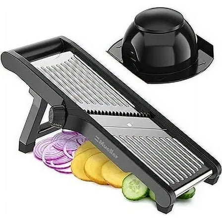 Mueller Living Mandoline Stainless Steel Slicer for Cooking, Julienne, Vegetable & Fruit Chopper