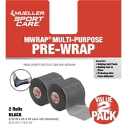 Mueller MWrap Prewrap, 2 Pack, Black