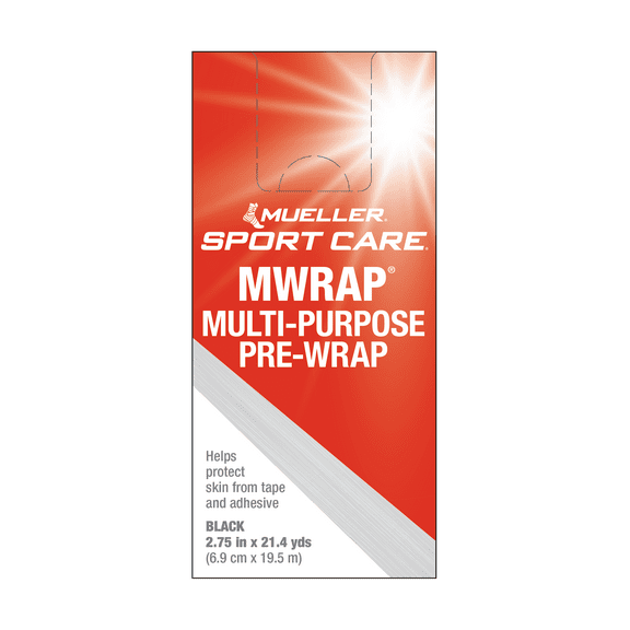 Mueller MWrap Prewrap, Single Roll, Black
