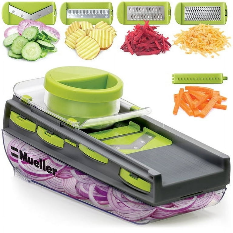 Adjustable Mandoline Slicer For Kitchen,Ultra Sharp V-Blade Vegetable  Slicer With Container,Slicer Vegetable Cutter,Julienne Slicer, Potato  Slicer For