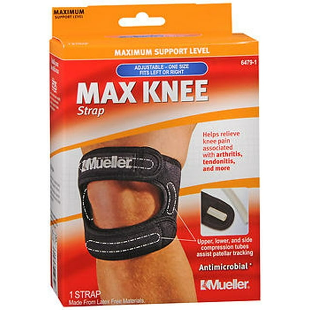 Mueller Max Knee Stap Maximun Support Level Adjustable, One Size, Fits