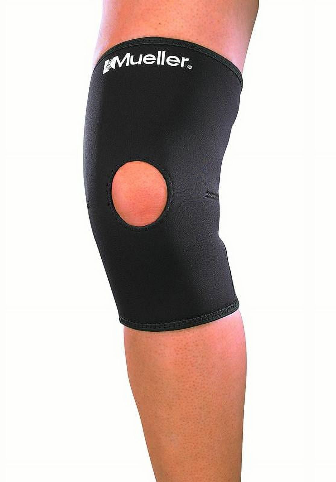 Mueller Open Patella Knee Sleeve, Small, Unisex, Black