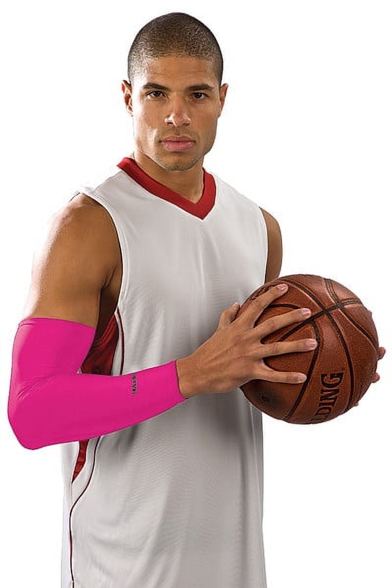 Mueller Performance Athletic Arm Sleeve, Pink, One Size Fits Most