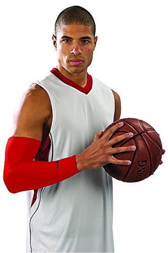 Performance Sleeve, Red, One Size Fits Most, Left or Right Arm, 1 Sleeve