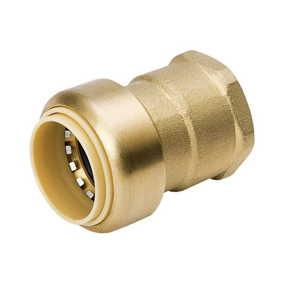 Mueller ProLine 1 in. Push x 1 in. Dia. FPT Brass Adapter
