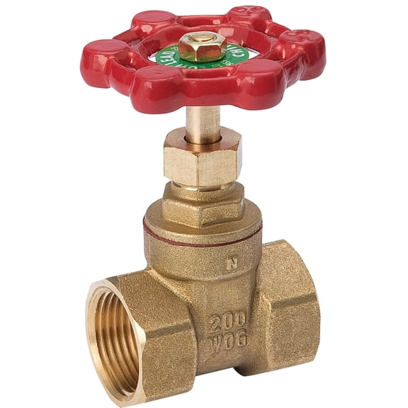 Mueller ProLine Compact Pattern Standard Port Gate Valve, 2 in, IPS, Forged Brass