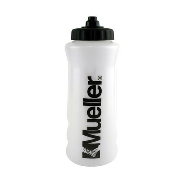 Mueller Quart Bottle w/Logo and Sureshot Squeeze Cap-Black