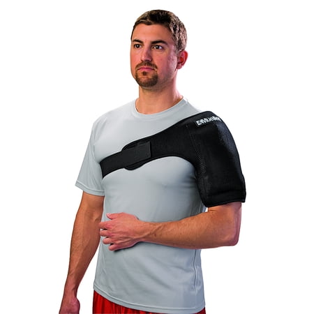 Mueller Reusable Cold/Hot Pack with Therapy Wrap, Black, Large/Extra Large