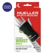 Mueller Reversible Wrist Brace, Black, Unisex, OSFM