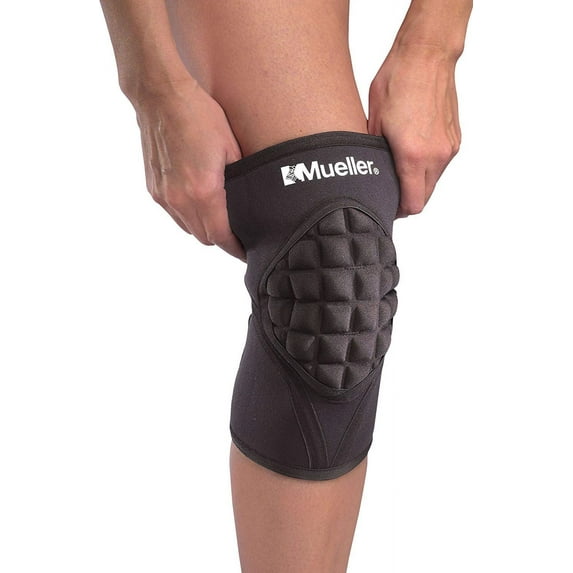 Mueller Shokk Knee Pads Neoprene Sleeve Provides Constant Compression and Retains Soothing Body Heat, Extra Small: 10 Inches - 12 Inches, Black
