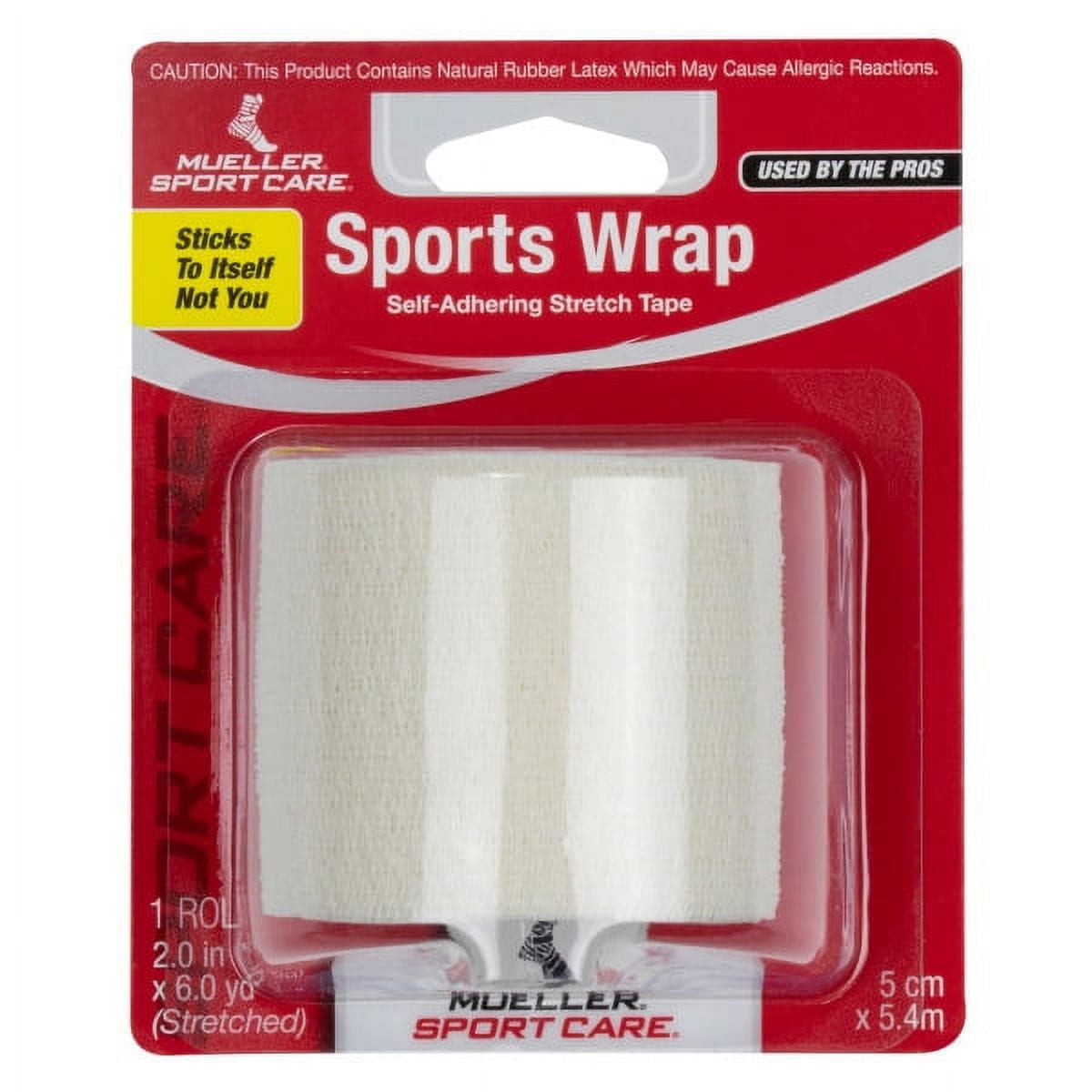 Mueller Sports Wrap SelfAdhering Stretch Tape 2 in x 6 yds. (White