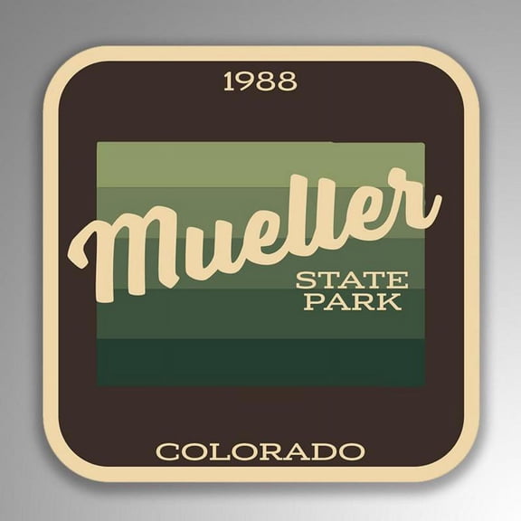 Mueller State Park Decal Sticker | 4-Inches By 4-Inches | Vinyl Sticker | UV Protective Laminate | SP020