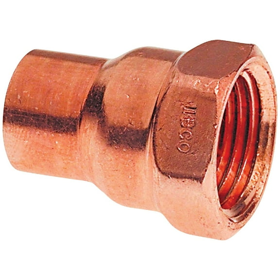 Mueller Streamline 3/4 in. Compression x 3/4 in. Dia. FPT Copper Female Adapter