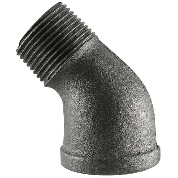 Mueller Streamline 520-502BG 0.375 in. Elbow Black Street 45- pack of 5