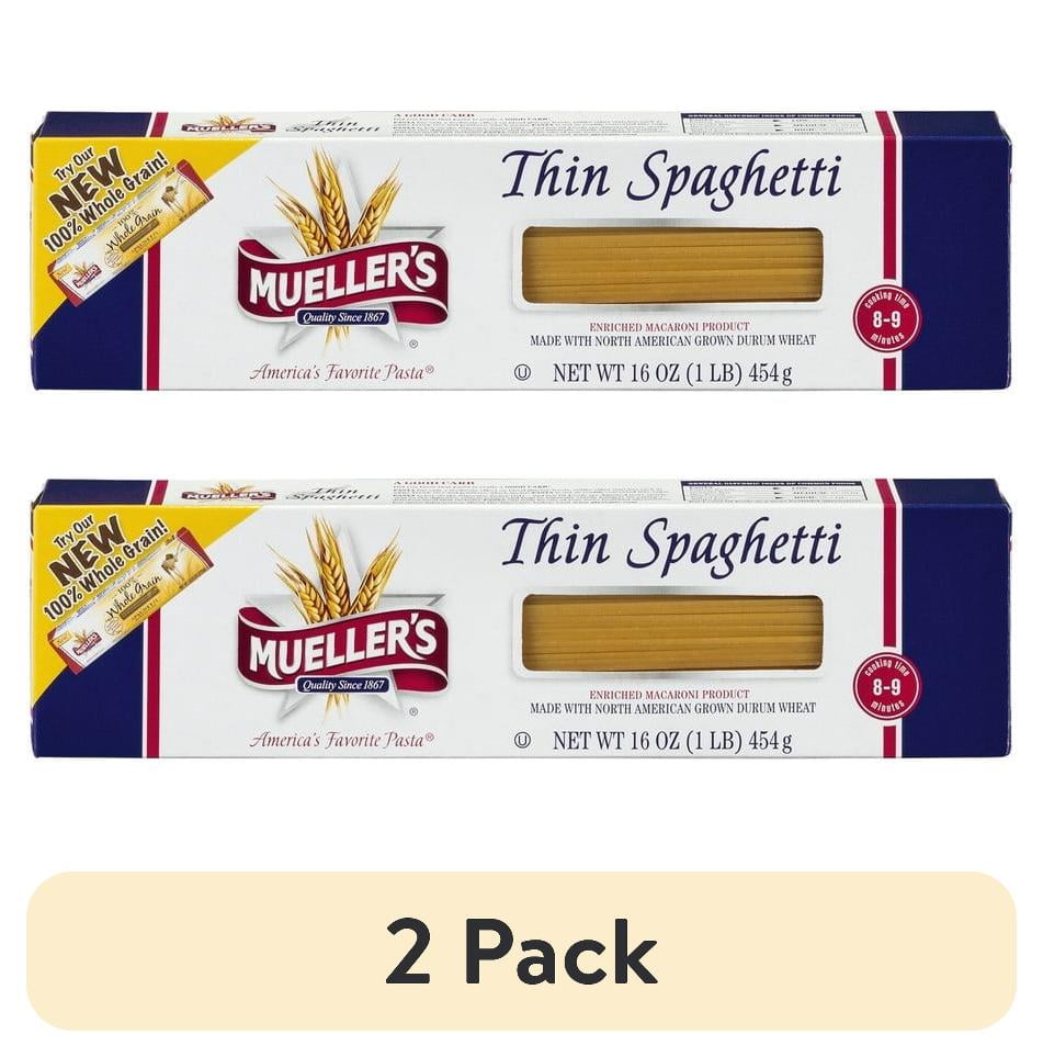 (2 pack) Mueller's 16 oz Thin Spaghetti